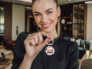 Coach Acrylic Keychain Steel Force